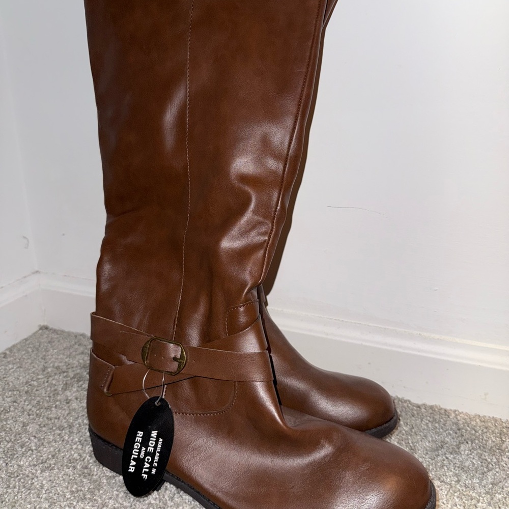 Brown Knee-High Boots